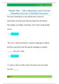 Needs Met - Telus Questions and Correct  Detailed Answers &lpar;Verified Answers&rpar; 
