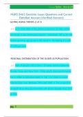 NURS 5462 Geriatric Issues Questions and Correct  Detailed Answers &lpar;Verified Answers&rpar;