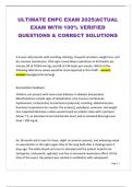 ULTIMATE ENPC EXAM 2025&vert;ACTUAL EXAM WITH 100&percnt; VERIFIED QUESTIONS & CORRECT SOLUTIONS