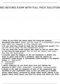 BIO Beyond exam with full pack solutions