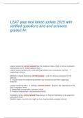 LSAT prep test latest update 2025 with  verified questions and and answers  graded A&plus;