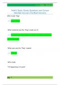 TAMYs Study Guide Questions and Correct  Detailed Answers &lpar;Verified Answers&rpar; 