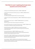 PGA PGM 3&period;0 Level 1 Qualifying Test Study Guide  Questions and Correct Answers