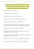 NR 341 COMPLEX ADULT HEALTH  MIDTERM EXAM 122 REAL EXAM QUESTIONS WITH 100&percnt; RATED CORRECT ANSWERS &lpar;ACCURATELY PASSED&rpar; 2025 LATEST UPDATED GET A&plus;