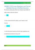 USNSCC PO2 exam Questions and Correct  Detailed Answers &lpar;Verified Answers&rpar; 