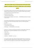NBRC TMC CRT RRT  REAL EXAM QUESTIONS WITH 100&percnt; RATED CORRECT ANSWERS &lpar;ACCURATELY PASSED&rpar; 2025 LATEST UPDATED GET A&plus;