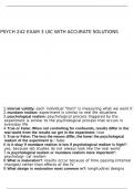 Psych 242 exam 3 UIC with accurate solutions