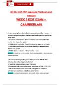 Study Bundle for NR 667 &sol; NR667 Final Exam&lpar; 2 set exams&rpar; &plus; with Practice Questions &lpar;Latest 2025 &sol; 2026&rpar; FNP Capstone Practicum and Intensive&colon; Most Comprehensive Qs & Ans - Everything you need to Succeed