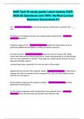 SAR Tech III study guide Latest Update 2025-2026 85 Questions and 100&percnt; Verified Correct Answers Guaranteed A&plus;