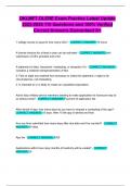 OKLMFT OLERE Exam Practice Latest Update 2025-2026 110 Questions and 100&percnt; Verified Correct Answers Guaranteed A&plus;