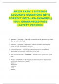 NR228 EXAM 1 2025&sol;2026  ACCURATE QUESTIONS WITH  CORRECT DETAILED ANSWERS &vert;&vert;  100&percnt; GUARANTEED PASS  <LATEST VERSION> 