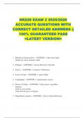 NR228 EXAM 2 2025&sol;2026  ACCURATE QUESTIONS WITH  CORRECT DETAILED ANSWERS &vert;&vert;  100&percnt; GUARANTEED PASS  <LATEST VERSION> 