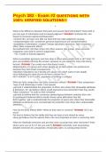 Psych 382 - Exam &num;2 QUESTIONS WITH 100&percnt; VERIFIED SOLUTIONS&excl;&excl;