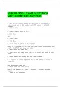 NUR 311 FINAL EXAM QUESTIONS WITH COMPLETE ANSWERS&period;
