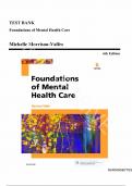Test Bank For Foundations of Mental Health Care 6th Edition by Michelle Morrison-Valfre&comma; ISBN 9780323354929&comma; All Chapters Covered &vert;&vert;COMPLETE GUIDE A&plus;&period;