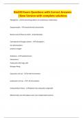 Bio230 Exam Questions with Correct Answers &vert;New Version with complete solutions