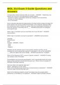 BIOL 214 Exam 3 Guide Questions and Answers