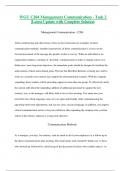 WGU C204 Management Communication - Task 2 &vert;Latest Update with Complete Solution