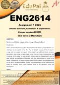 ENG2614 Assignment 1 &lpar;COMPLETE GUIDELINE&rpar; 2025 &lpar;828553&rpar;- DUE 2 May 2025