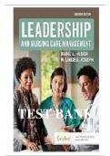 TEST BANK for Leadership & Nursing Care Management&comma; 6th Edition by Huber