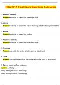 HCA 201A Final Exam 2025 Actual with Questions & Answers &lpar;Latest 2025 &sol; 2026 Update&rpar; 100&percnt; Guarantee Pass &lpar;Verified Answers&rpar;