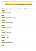 HCA - Final Exam 2025 Actual with Questions & Answers &lpar;Latest 2025 &sol; 2026 Update&rpar; 100&percnt; Guarantee Pass &lpar;Verified Answers&rpar;