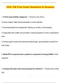HCA 100 - Final Exam 2025 Actual with Questions & Answers &lpar;Latest 2025 &sol; 2026 Update&rpar; 100&percnt; Guarantee Pass &lpar;Verified Answers&rpar;