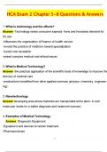 HCA Exam 2 Chapter 5-8 Exam 2025 Actual with Questions & Answers &lpar;Latest 2025 &sol; 2026 Update&rpar; 100&percnt; Guarantee Pass &lpar;Verified Answers&rpar;