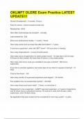 OKLMFT OLERE Exam Practice LATEST UPDATE&excl;&excl;