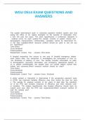 WGU D514 EXAM QUESTIONS AND ANSWERS
