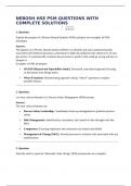 NEBOSH HSE PSM QUESTIONS WITH COMPLETE SOLUTIONS