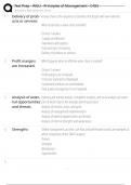 Test Prep - WGU - Principles of Management - C483