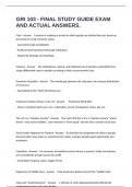 GRI 103 - FINAL STUDY GUIDE EXAM AND ACTUAL ANSWERS&period;