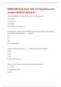 MMSC490 Final Exam with 172 Questions and answers NEWEST RATED A&plus;