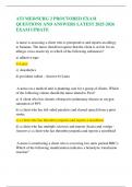 ATI MED&sol;SURG 2 PROCTORED EXAM QUESTIONS AND ANSWERS LATEST 2025-2026 EXAM UPDATE