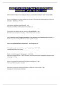 HOME HEALTH AIDE EXAM QUESTIONS AND ANSWERS UPDATED 2025 - 2026