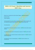 BIOL 121 Exam 1 Questions and Answers 100&percnt; Pass