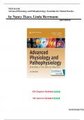 Test Bank - for Advanced Physiology and Pathophysiology&colon; Essentials for Clinical Practice 2nd Edition by Nancy Tkacs&comma;ISBN&semi;  9780826167552 All Chapters Covered &vert; Complete Guide A&plus;&period;