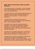 BESC 3010 Final Questions With Complete Solutions