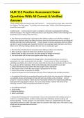 NUR 112 Practice Assessment Exam Questions With All Correct & Verified Answers