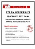 Pass Your 2025 ATI RN Leadership Exam with 500&plus; Guide Qs and Ans Breakdown from &lpar;2023 &sol; 2024&rpar;&comma; 100&percnt; Pass Assured