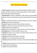 HCA Final Exam Review Actual 2025 Questions & Answers &lpar;Latest 2025 &sol; 2026 Update&rpar; 100&percnt; Guarantee Pass &lpar;Verified Answers&rpar;