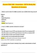 Zscaler EDU 200 - Essentials - ZDTA Study set Actual 2025 Questions & Answers &lpar;Latest 2025 &sol; 2026 Update&rpar; 100&percnt; Guarantee Pass &lpar;Verified Answers&rpar;