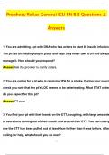 PROPHECY Relias General ICU RN B 3 Updated 2025 Actual with Questions & Answers &lpar;Latest 2025 &sol; 2026 Update&rpar; 100&percnt; Guarantee Pass &lpar;Verified Answers&rpar;