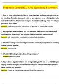 Prophecy general ICU A V3 Updated 2025 Actual with Questions & Answers &lpar;Latest 2025 &sol; 2026 Update&rpar; 100&percnt; Guarantee Pass &lpar;Verified Answers&rpar;