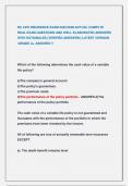 NC LIFE INSURANCE EXAM 2025&sol;2026&sol;ACTUAL COMPLTE  REAL EXAM QUESTIONS AND WELL ELABORATED ANSWERS  WITH RATIONALES &lpar;VERIFIED ANSWERS&rpar; &sol;LATEST VERSION &sol;GRADE A&plus; ASSURED &excl;&excl;