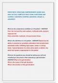 PROSTHETIC CPM EXAM COMPREHENSIVE GUIDE 2025&sol;  2026 &sol;ACTUAL COMPLETE REAL EXAM QUESTIONS AND  CORRECT ANSWERS &lpar;VERIFIED ANSWERS &rpar;&sol;GRADE A&plus;  ASSURED&excl;&excl;