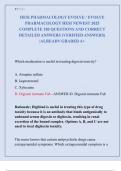 HESI PHARMACOLOGY EVOLVE &sol; EVOLVE  PHARMACOLOGY HESI NEWEST 2025  COMPLETE 180 QUESTIONS AND CORRECT  DETAILED ANSWERS &lpar;VERIFIED ANSWERS&rpar;  &vert;ALREADY GRADED A&plus;
