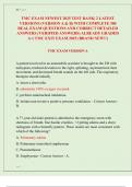 TMC EXAM NEWEST 2025&sol; 2026 TEST BANK&vert; 2 VERSIONS &lpar;VERSION A & B&rpar; WITH COMPLETE 300 REAL EXAM QUESTIONS AND CORRECT DETAILED ANSWERS &lpar;VERIFIED ANSWERS&rpar; ALREADY GRADED  A&plus;&vert; TMC EXIT EXAM &lpar;BRAND NEW&excl;&excl;&rpar;