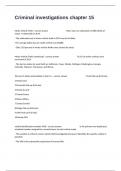 Criminal investigations chapter 15 practice test questions and answers 100&percnt; correct pass&period;